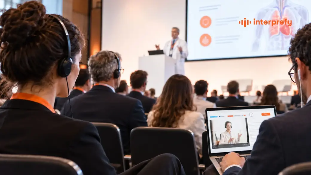 Interprefy | Delegates at a medical congress plenary