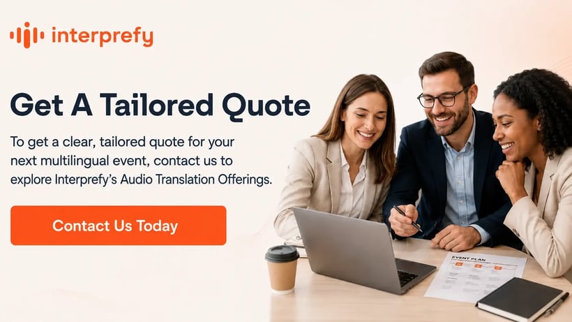 Interprefy Audio Translation Offerings