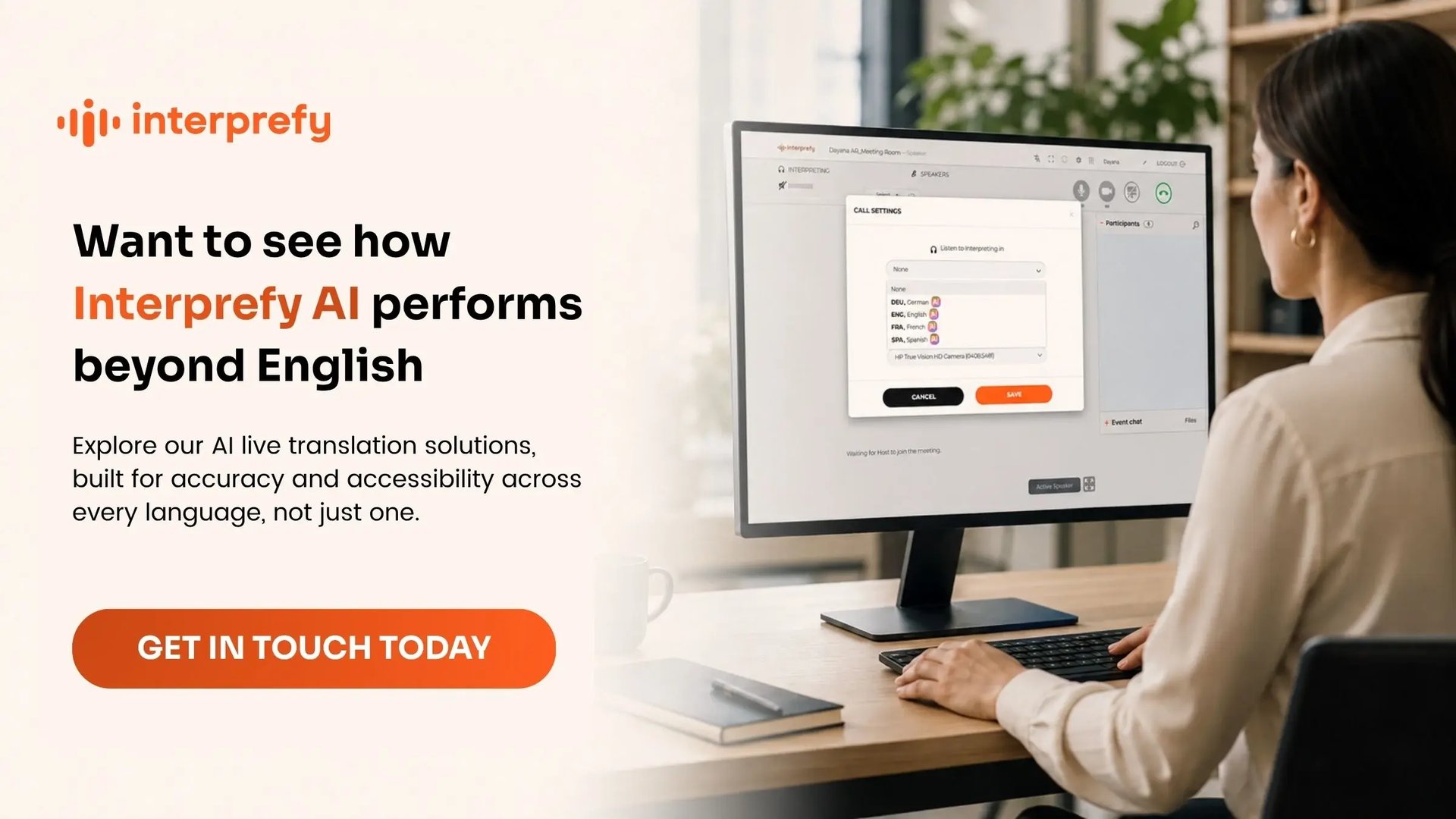 Interprefy AI CTA
