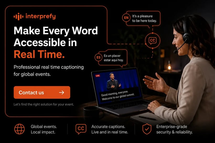 Interprefy | Real Time Captioning Services