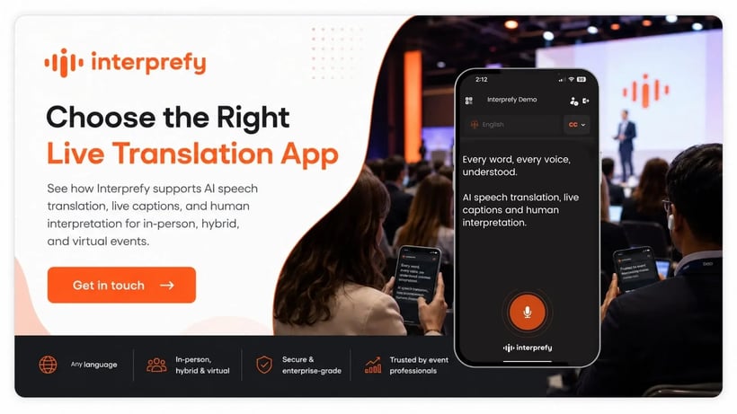Interprefy | Live Translation App