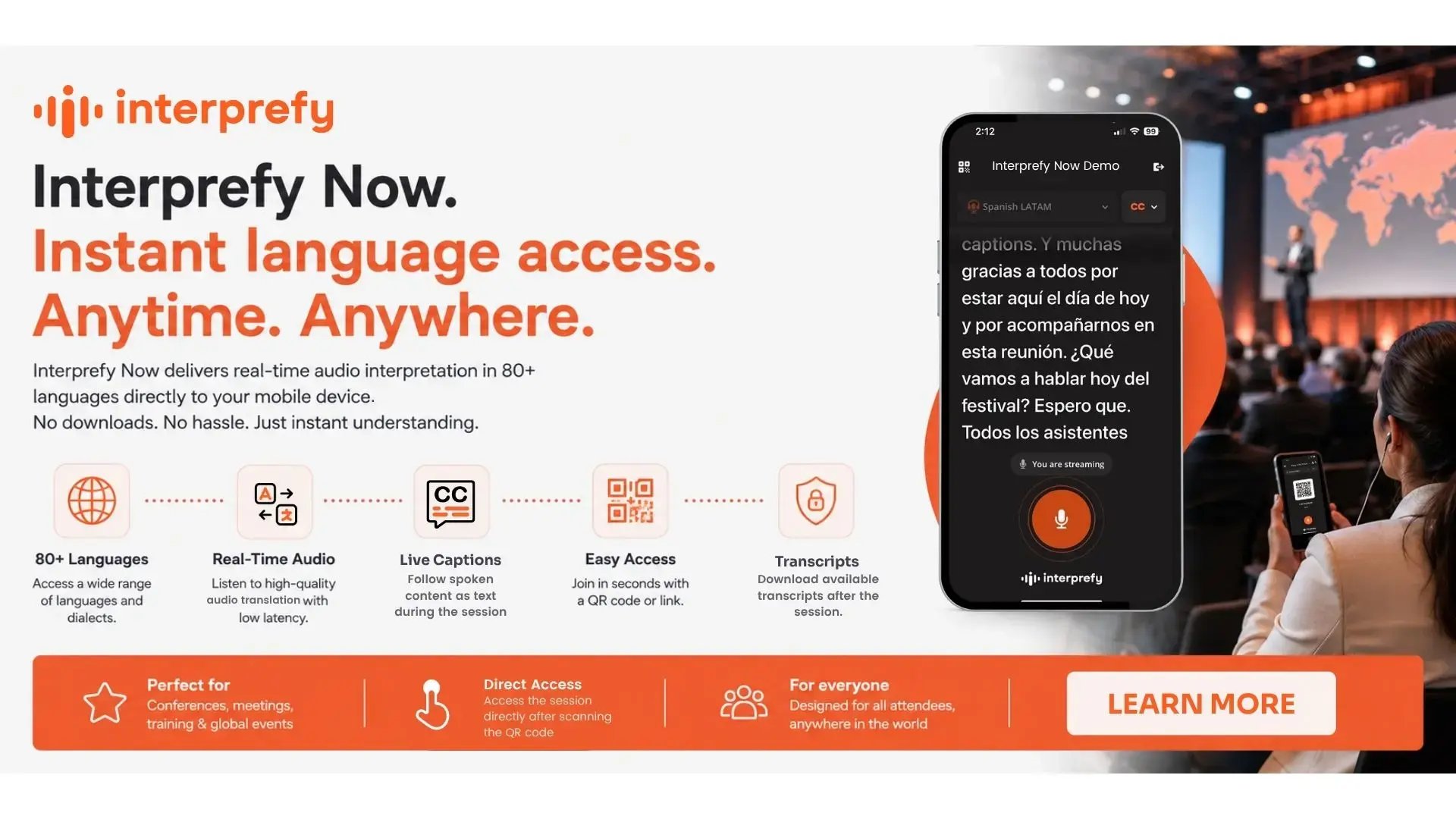 Interprefy | Live Translation App