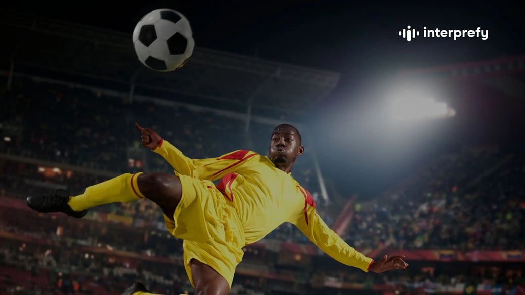 Football player featuring Interprefy blog
