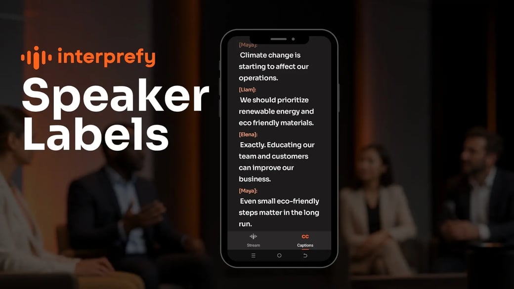 Interprefy | Speaker Labels