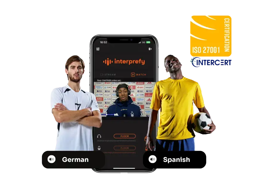 Interprefy | 欧洲足球协会联盟 | ISO 27001