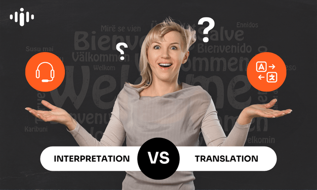 The difference between interpretation vs translation